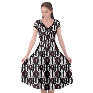 Crow film print dress