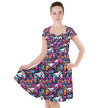 Load image into Gallery viewer, Game controller print dress
