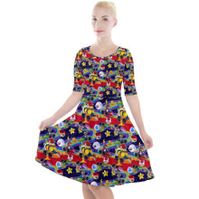 Load image into Gallery viewer, Game Racers print dress
