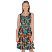 Load image into Gallery viewer, Embroidered Hawaiian Princess print dress
