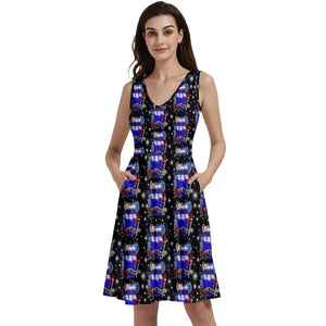 Sci Fi Dr 60th print dress