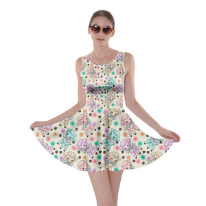 Kitsch lambs print dress