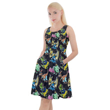 Load image into Gallery viewer, Dinosaur princesses print dress
