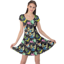 Load image into Gallery viewer, Dinosaur princesses print dress
