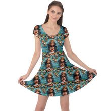 Load image into Gallery viewer, Embroidered Hawaiian Princess print dress
