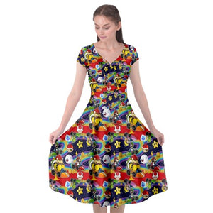 Game Racers print dress