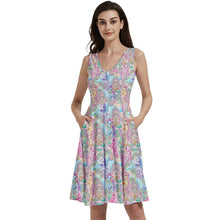 Load image into Gallery viewer, Pony castle print dress
