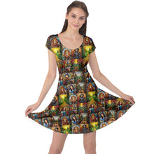 Load image into Gallery viewer, Oz stained glass print dress
