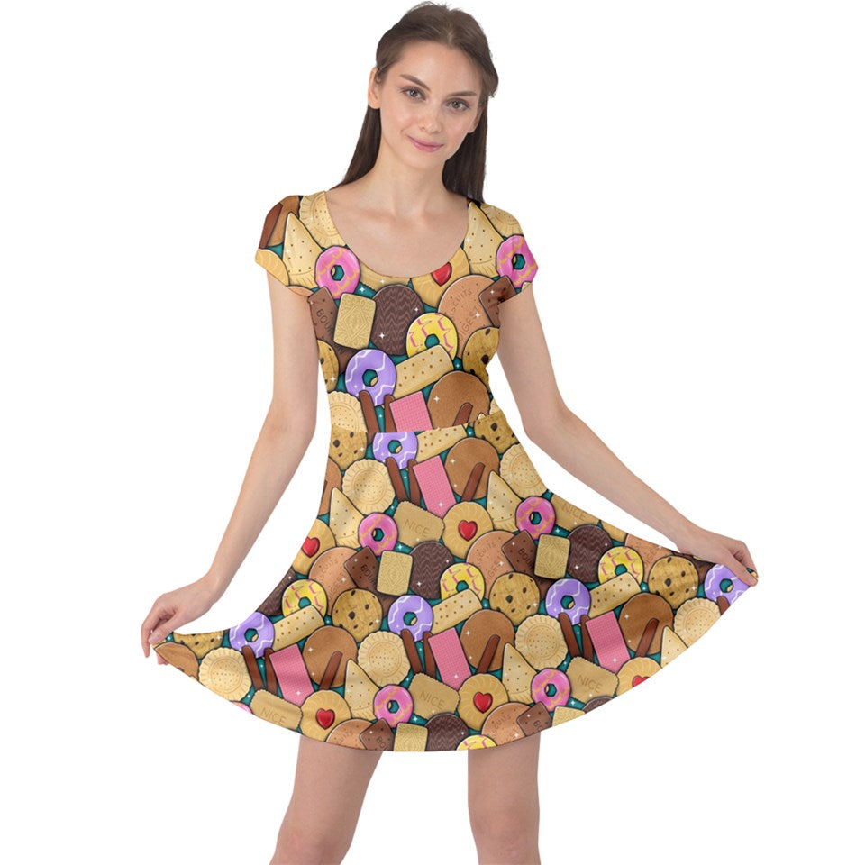 Biscuits print dress