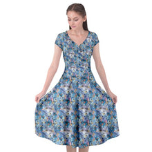 Load image into Gallery viewer, Little blue alien print dress
