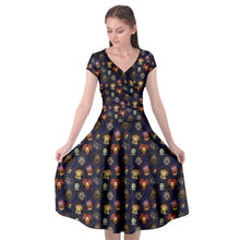 Load image into Gallery viewer, Fraggles in profile print dress
