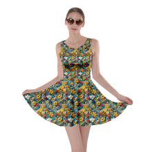 Load image into Gallery viewer, Embroidered reading Princess print dress
