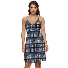 Load image into Gallery viewer, Magical bookcase print dress
