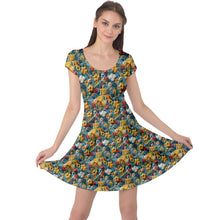 Load image into Gallery viewer, Embroidered reading Princess print dress
