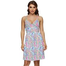 Load image into Gallery viewer, Pony castle print dress
