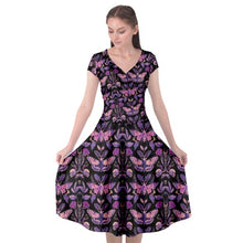 Load image into Gallery viewer, Purple moth print dress
