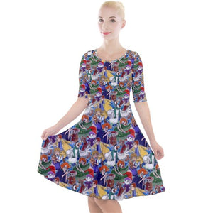 Hero mice print dress