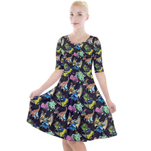 Load image into Gallery viewer, Dinosaur princesses print dress
