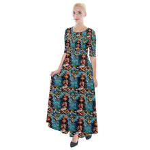 Load image into Gallery viewer, Embroidered Hawaiian Princess print dress
