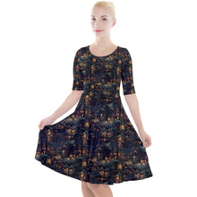 Load image into Gallery viewer, Fairy forest print dress
