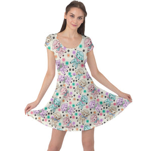 Kitsch lambs print dress