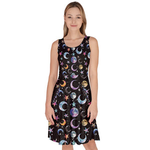 Moon print dress