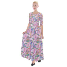 Load image into Gallery viewer, Pony pink gingham print dress
