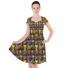 Load image into Gallery viewer, Oz stained glass print dress
