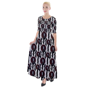 Crow film print dress