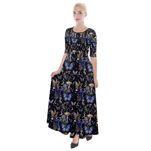 Fairy midnight garden print dress