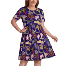 Load image into Gallery viewer, Vampire killer short sleeved dress plus size
