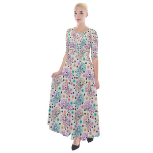 Kitsch lambs print dress