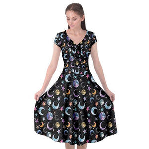 Moon print dress