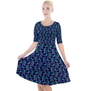 Octopus and Jellyfish print dress