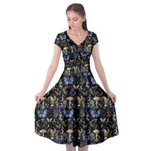 Load image into Gallery viewer, Fairy midnight garden print dress
