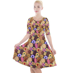 Biscuits print dress