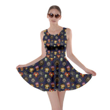 Load image into Gallery viewer, Fraggles in profile print dress
