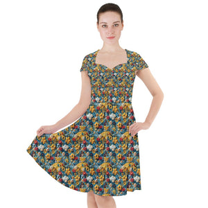 Embroidered reading Princess print dress