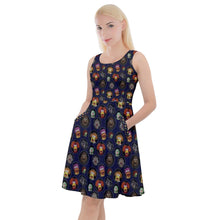 Load image into Gallery viewer, Fraggles in profile print dress
