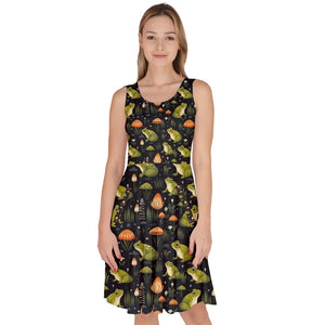 Toad print dress