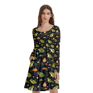 Toad print dress