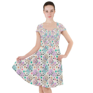 Kitsch lambs print dress