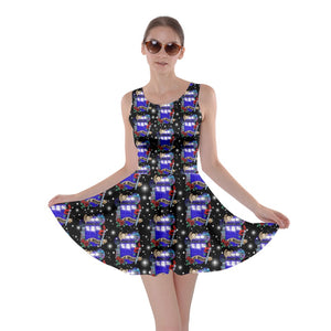 Sci Fi Dr 60th print dress