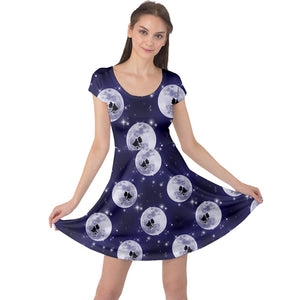 Alien moon print dress