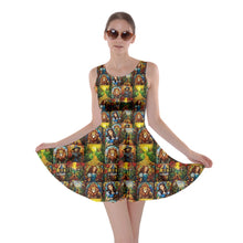 Load image into Gallery viewer, Oz stained glass print dress
