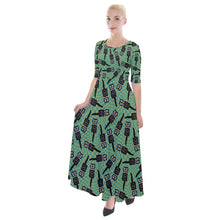 Load image into Gallery viewer, Kitsch cat clock print dress
