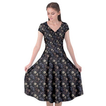 Load image into Gallery viewer, Black hare print dress
