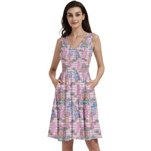 Load image into Gallery viewer, Pony pink gingham print dress
