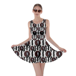 Crow film print dress