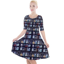 Load image into Gallery viewer, Magical bookcase print dress
